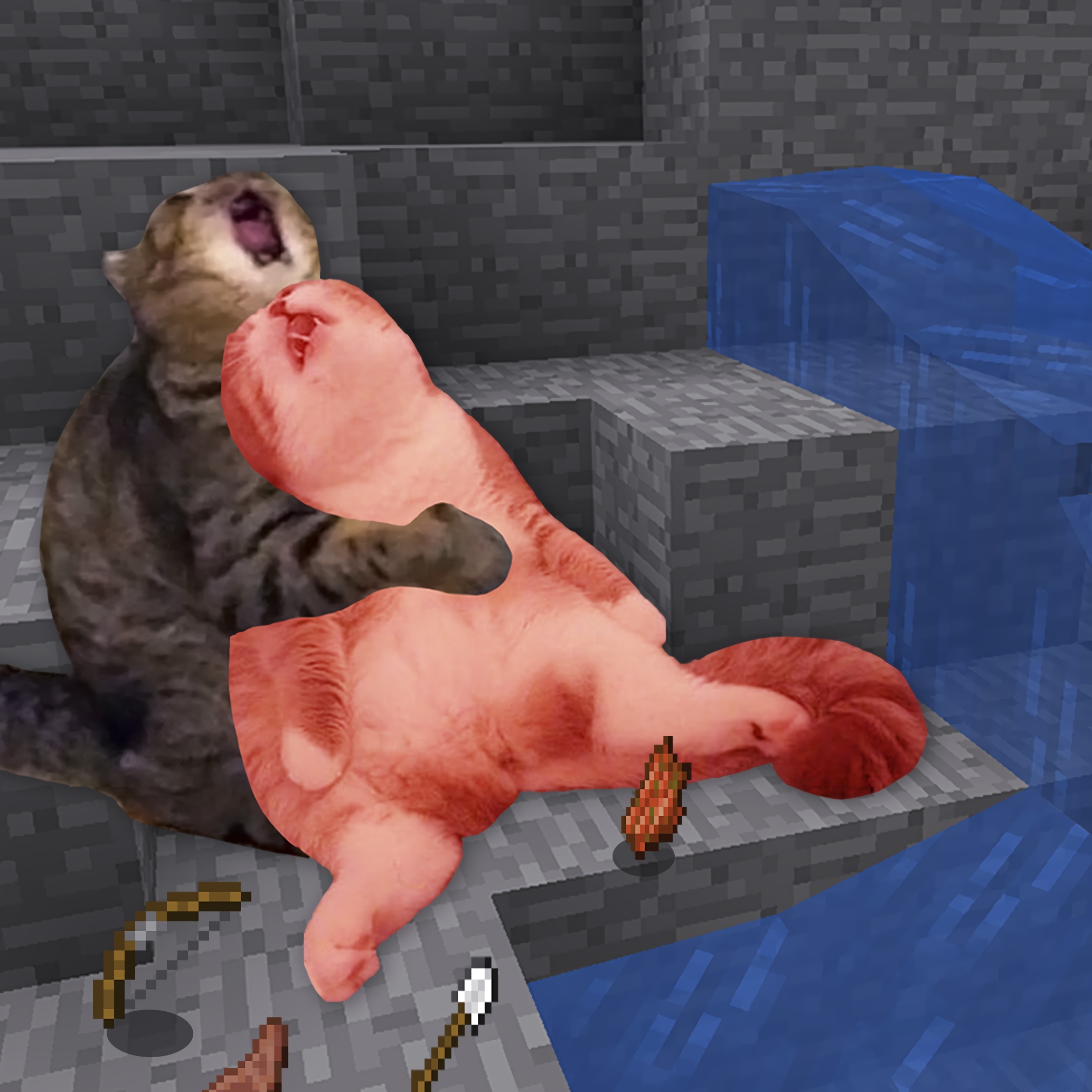 Otter holding cat Minecraft Meme Template | Insider Memes | Viral Meme ...