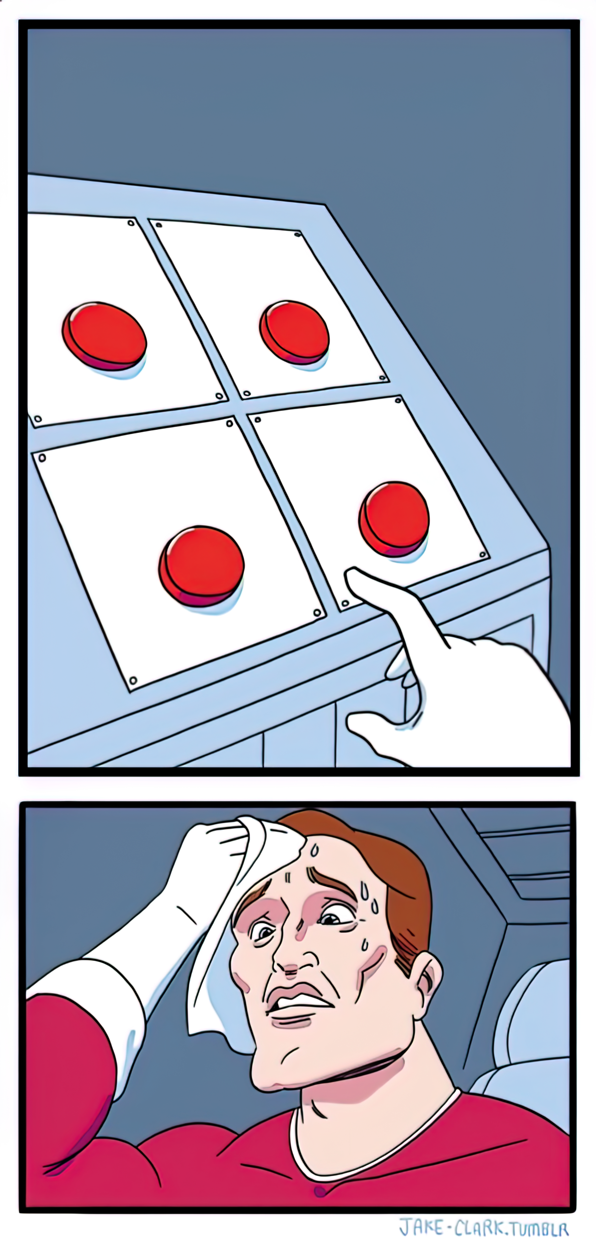 Choice button choix difficile bouton 02 Meme Template | Insider Memes ...