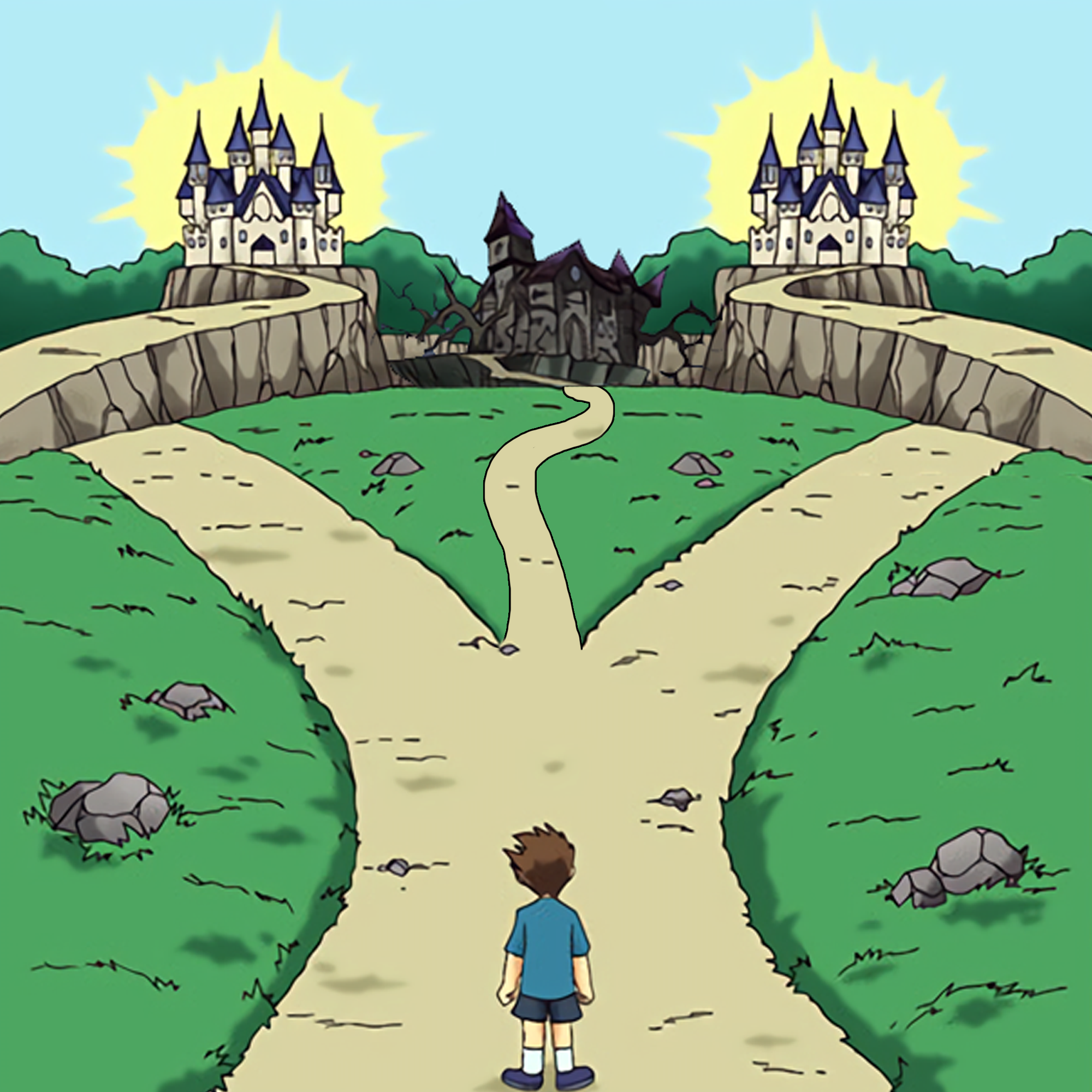 Two paths one dark castle Meme Template | Insider Memes | Viral Meme ...