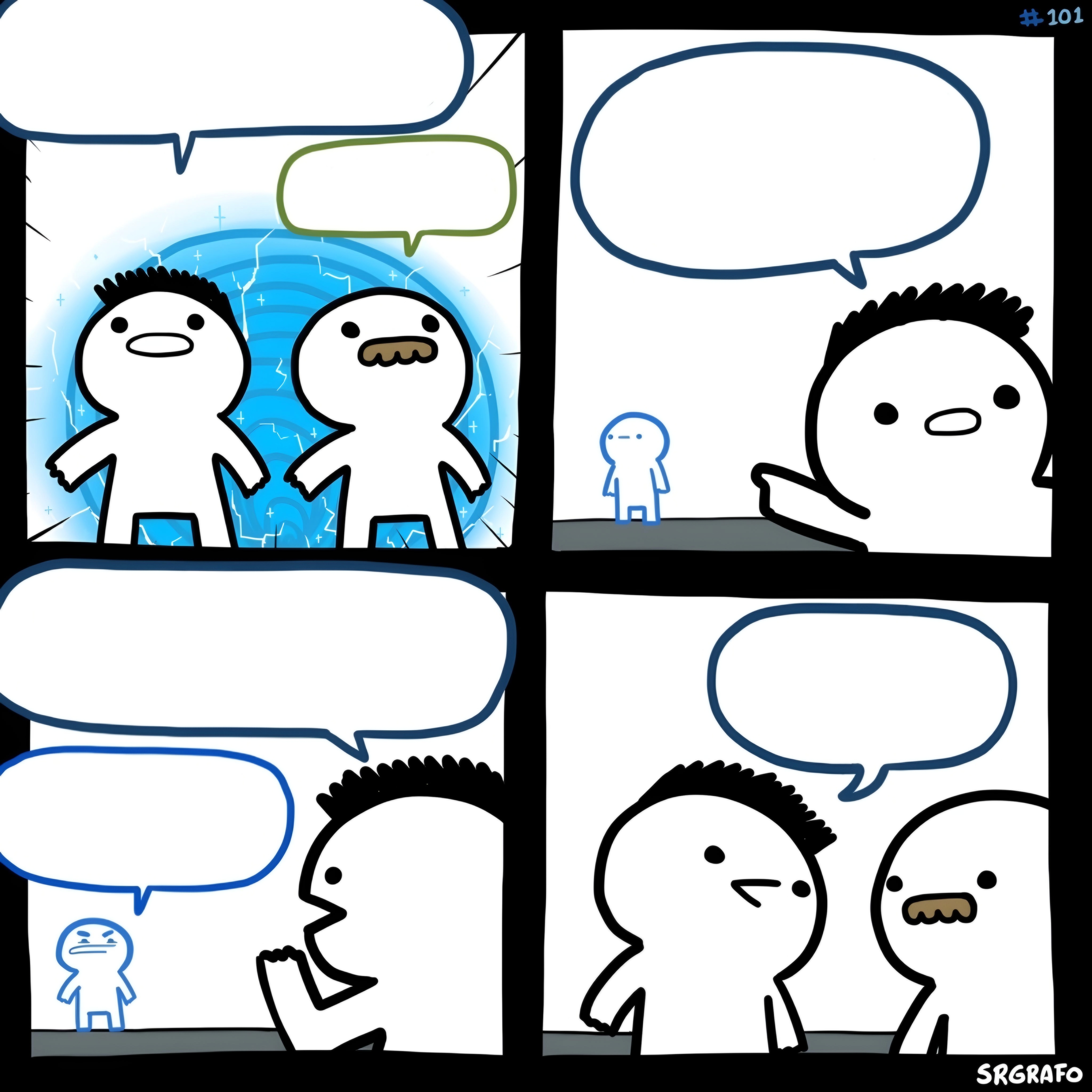 Srgrafo comic template blank