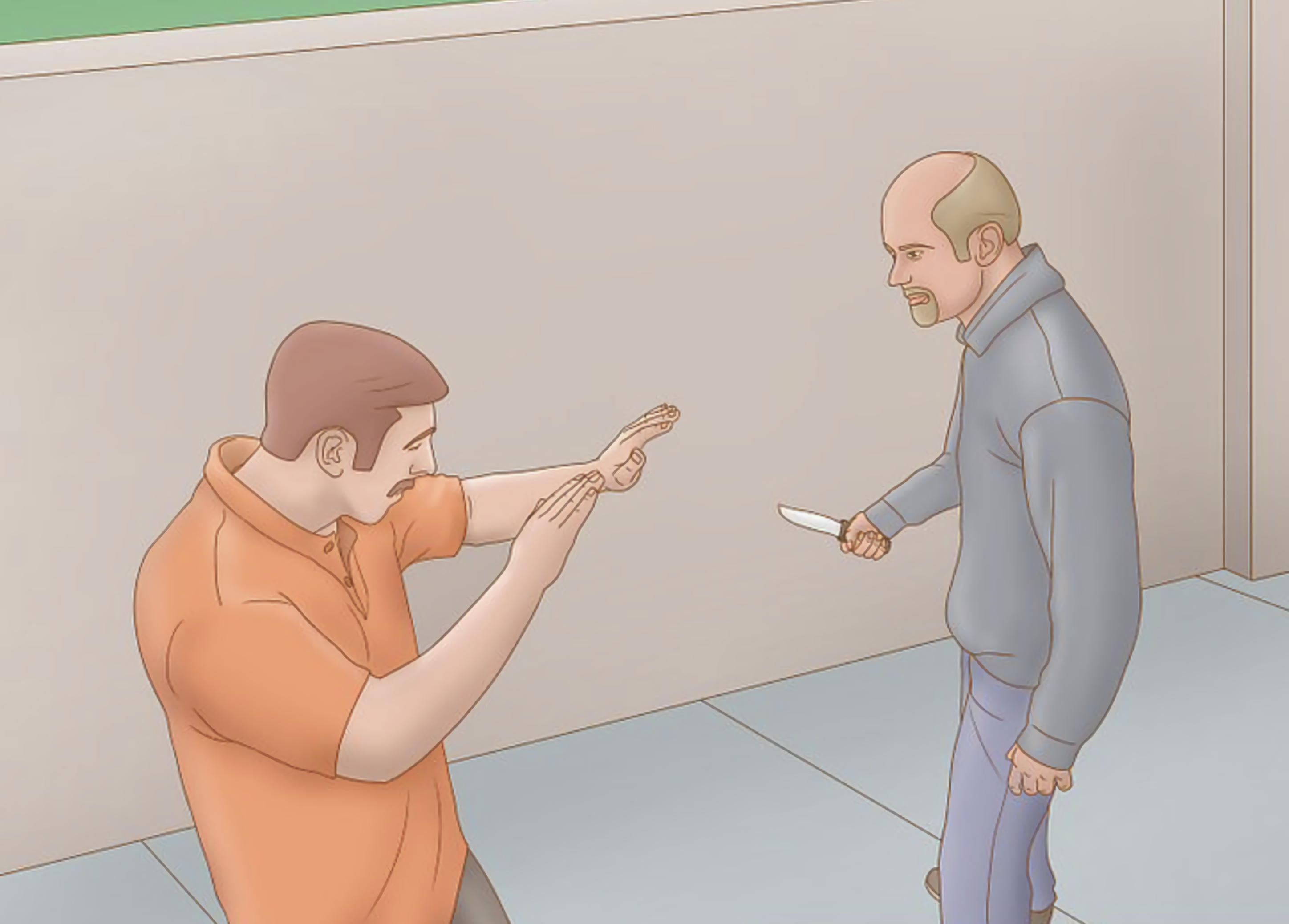 Wikihow knife defense