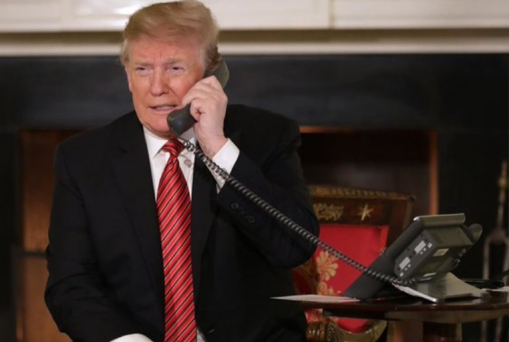 Trump on the phone